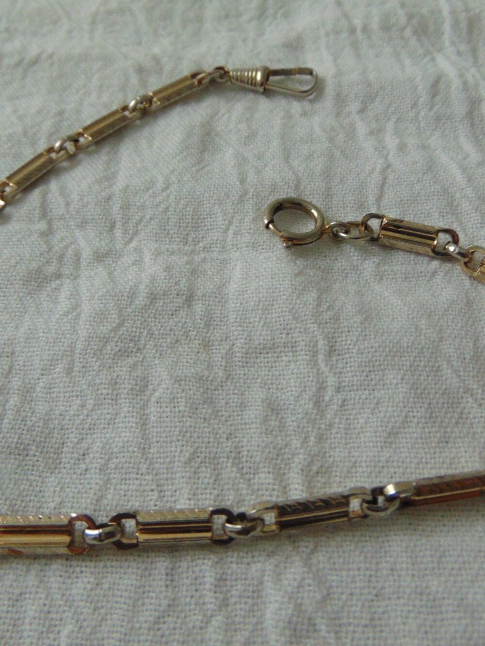 vintage box chain pocket watch chain